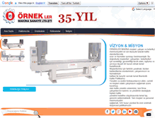 Tablet Screenshot of orneklermakina.com
